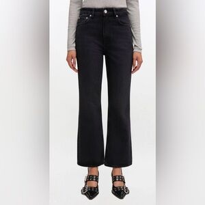 Ganni Black Denim Jeans (Betzy Cropped)